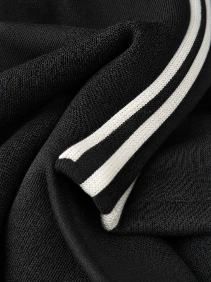Aida - Sportliches gestreiftes Maxikleid mit langen Ärmeln