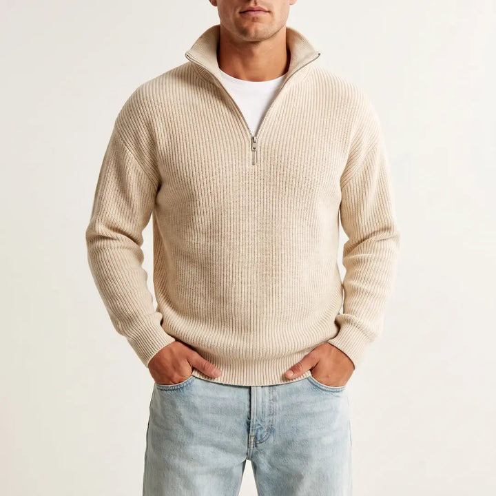 Beadlow - Soft-Touch Half-Zip-Pullover