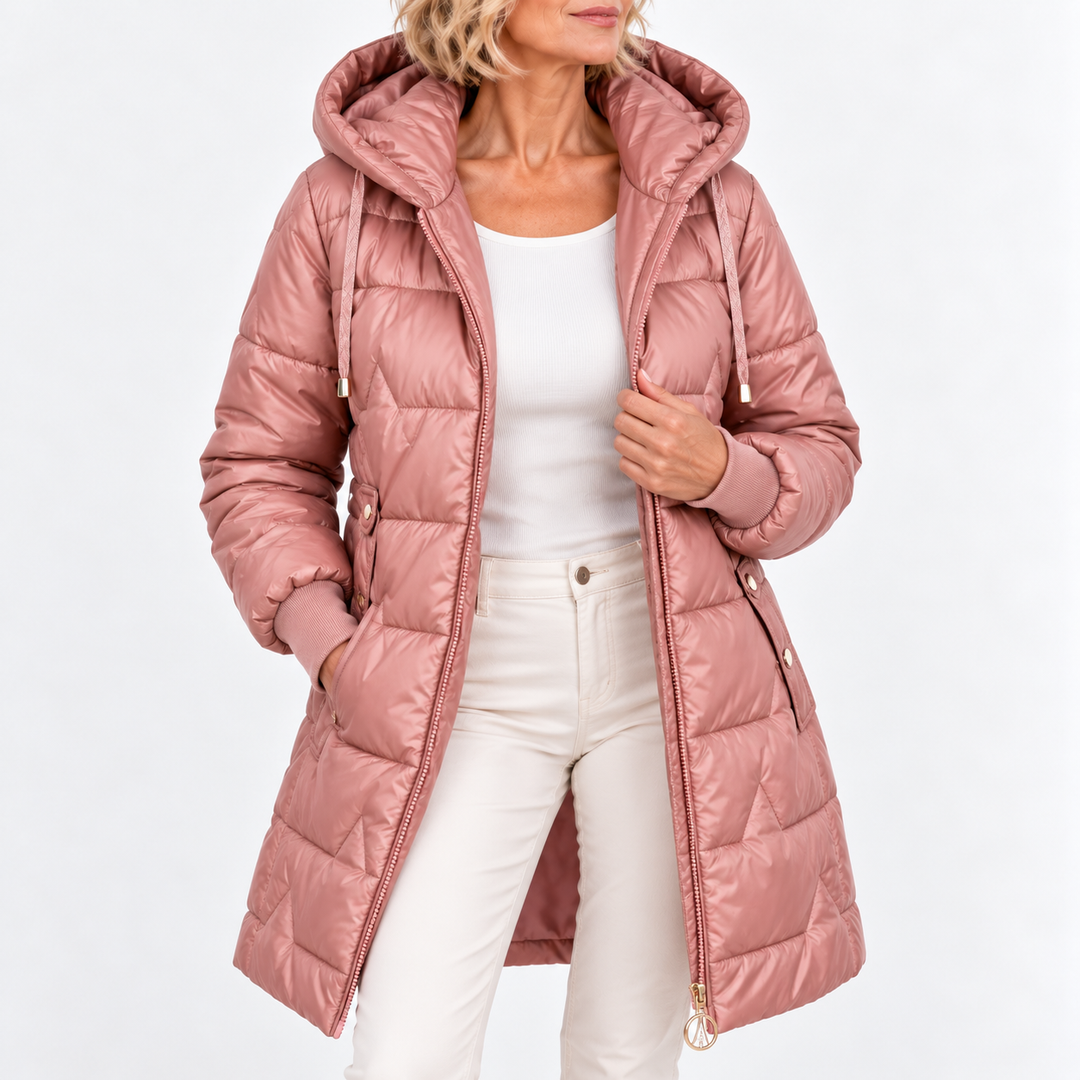 Tilda - lange, gesteppte Pufferjacke