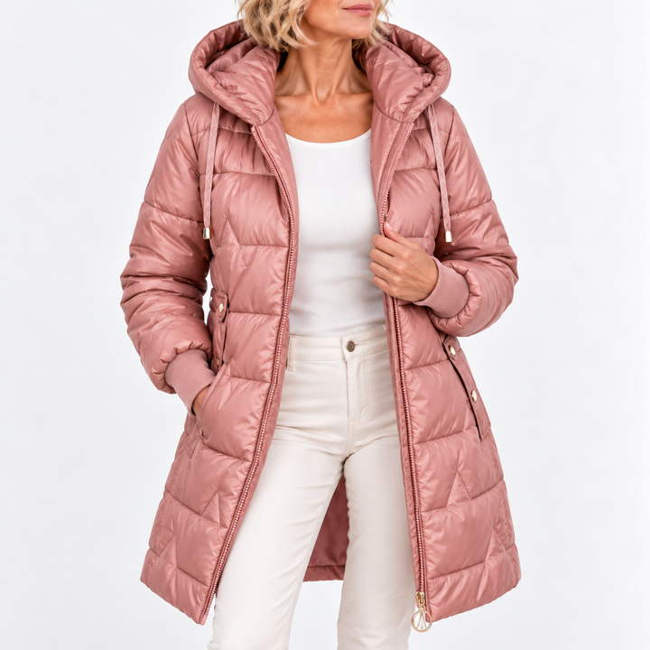 Tilda - lange, gesteppte Pufferjacke