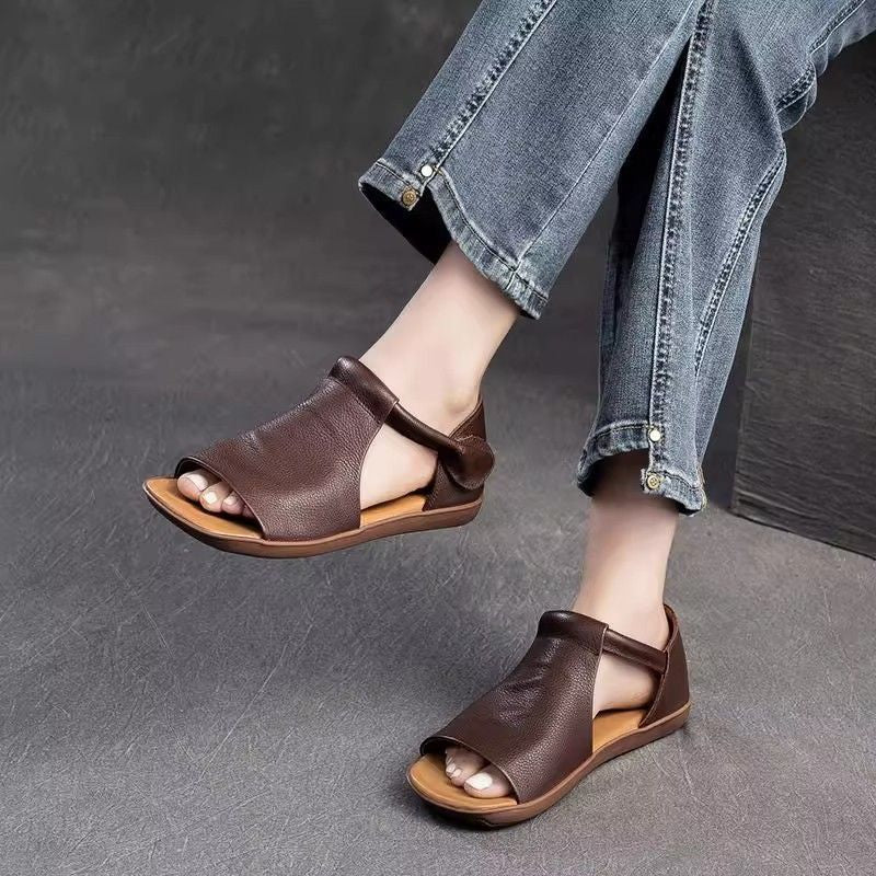 Fiorelle - Strukturierte Sandalen mit offener Zehenpartie
