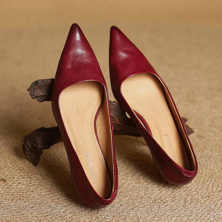Serelina - Elegante Kitten-Heel-Pumps mit spitzer Zehenkappe