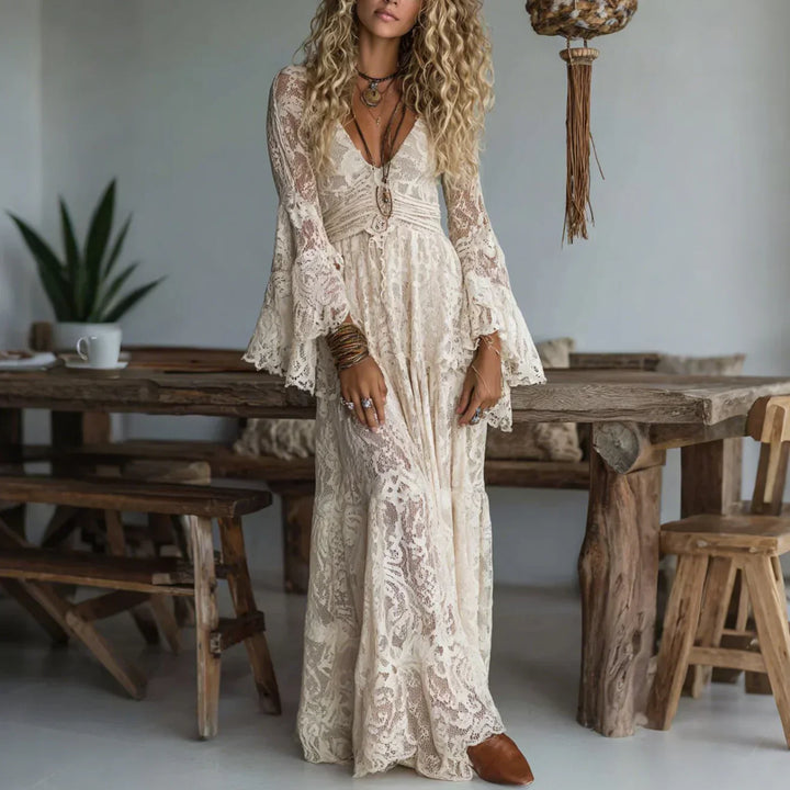 Lucasta - Premium Boho-Maxikleid