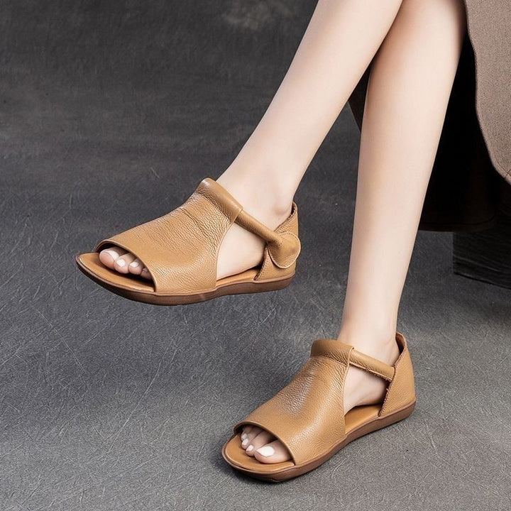 Fiorelle - Strukturierte Sandalen mit offener Zehenpartie