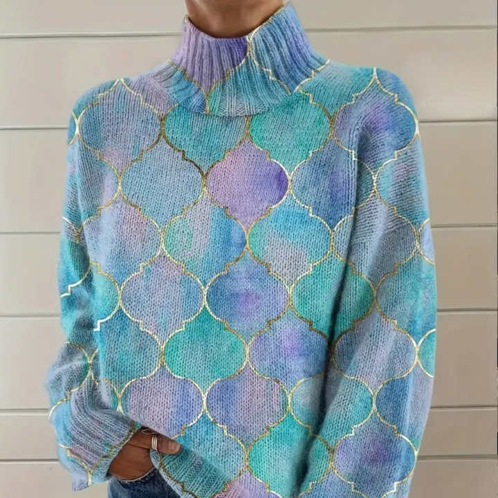 Esmée - Soft-Touch-Pullover mit hohem Kragen