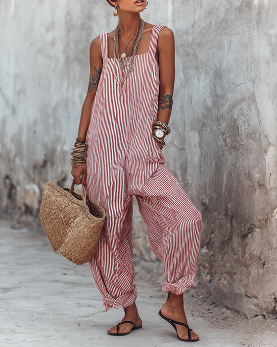 Noella - Leichter gestreifter Jumpsuit