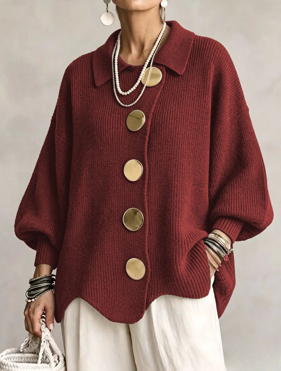 Kaelinae - Schwerer Oversized-Cardigan
