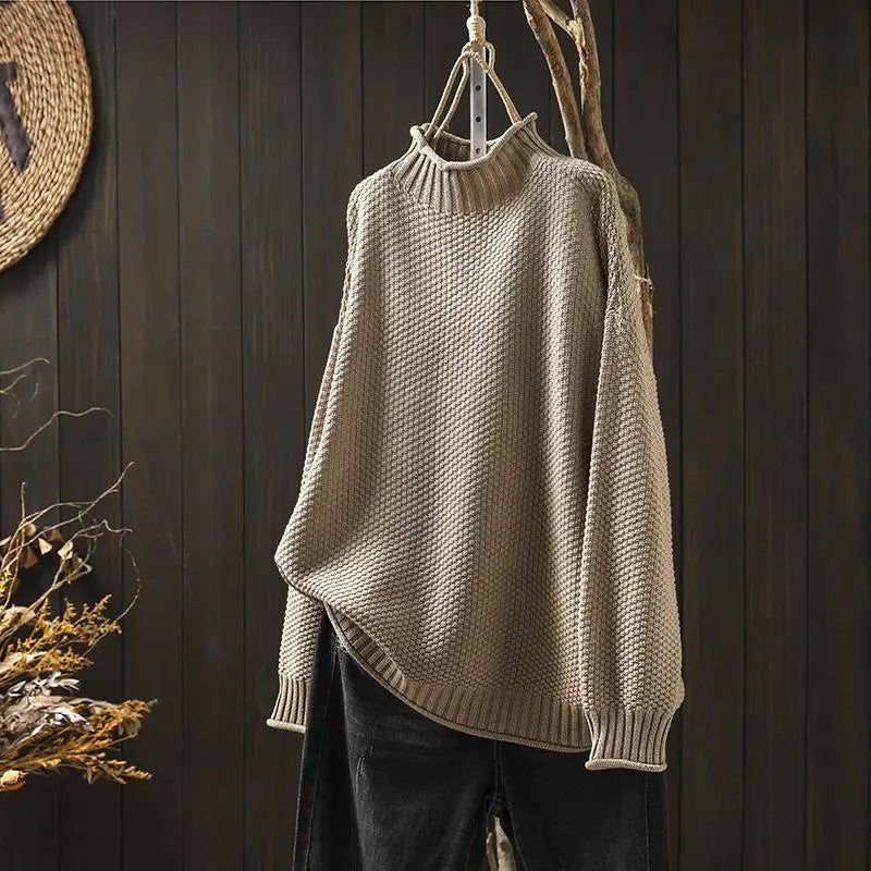 Oriane - Strukturierter Rollkragenpullover