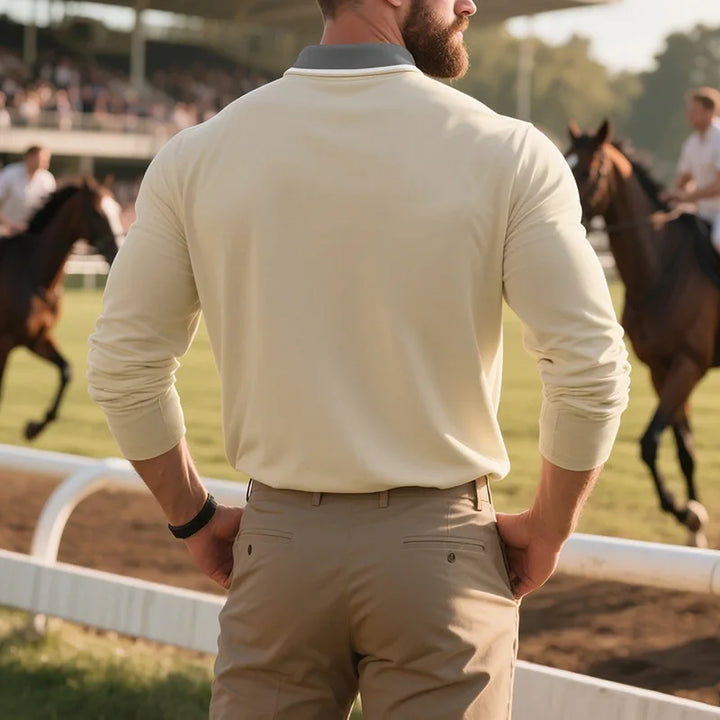 Balcombe - Langärmliges Soft-Touch-Poloshirt