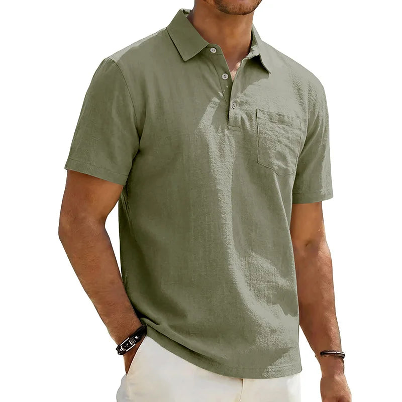Grafton - Strukturiertes Kurzarm-Poloshirt