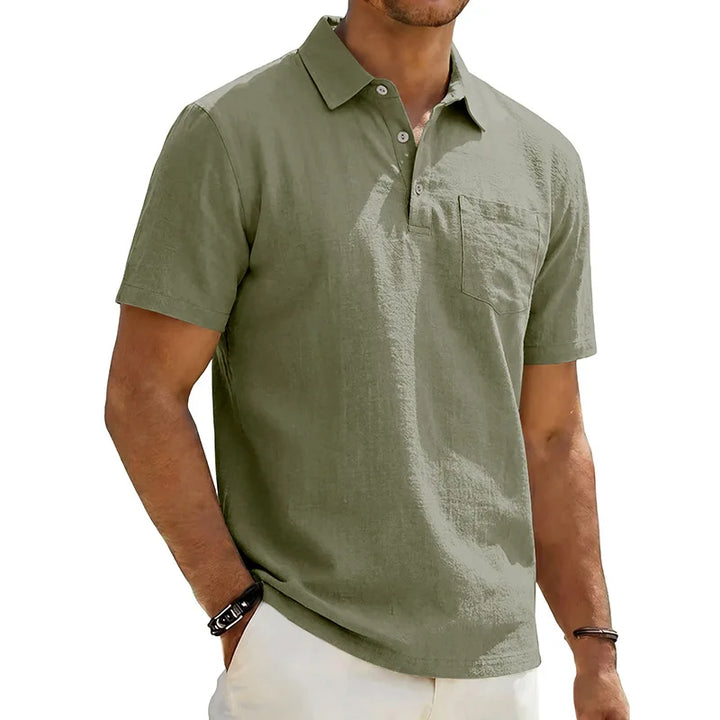 Grafton - Strukturiertes Kurzarm-Poloshirt