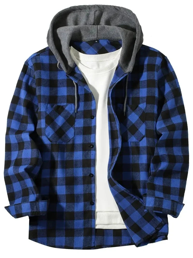 Jastor - Wattierte Karo-Jacke