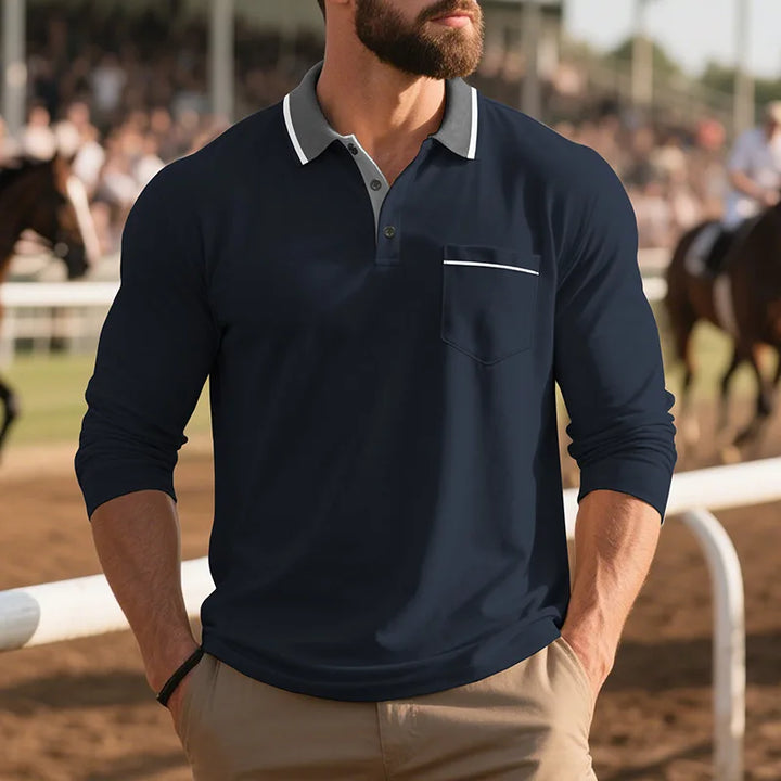 Balcombe - Langärmliges Soft-Touch-Poloshirt