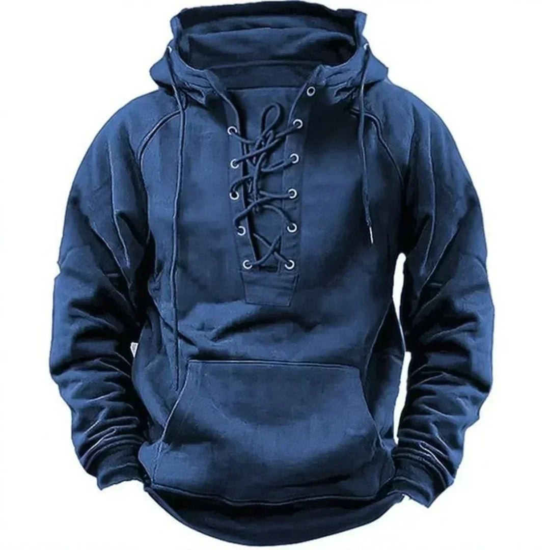 Damon - Hoodie mit weicher Haptik und Kordelzug