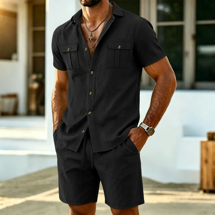 Dunley - Luftiges Hemd-und-Shorts-Set