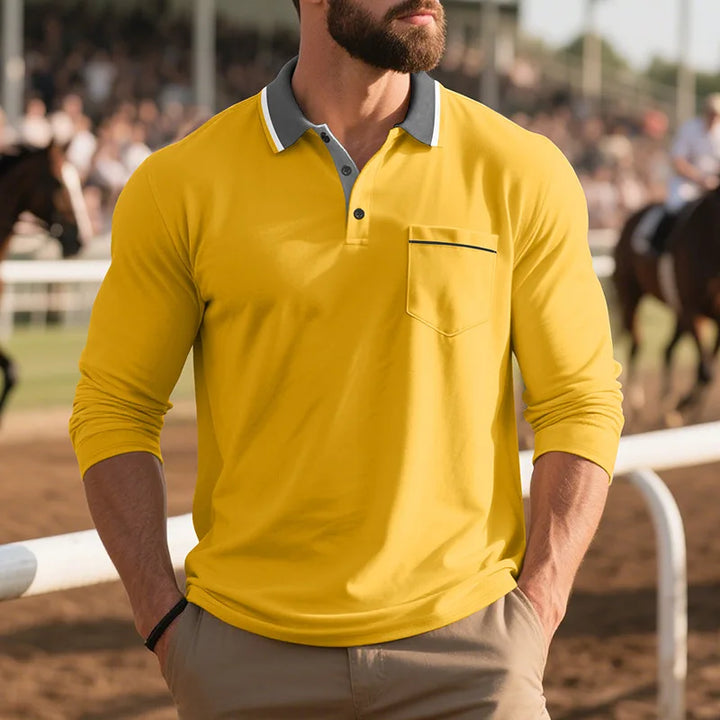Balcombe - Langärmliges Soft-Touch-Poloshirt