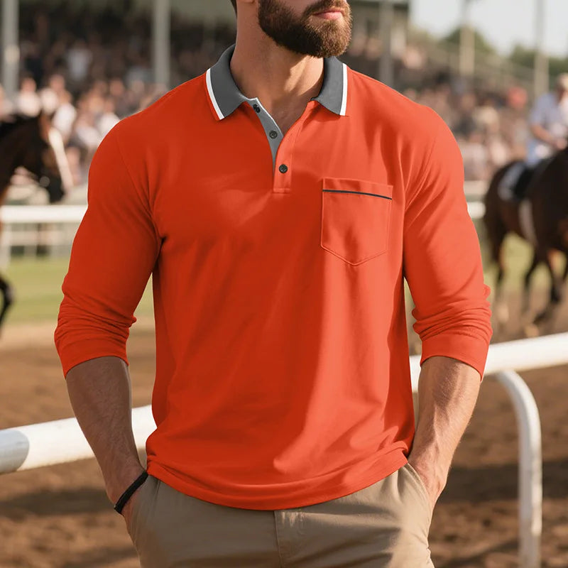 Balcombe - Langärmliges Soft-Touch-Poloshirt