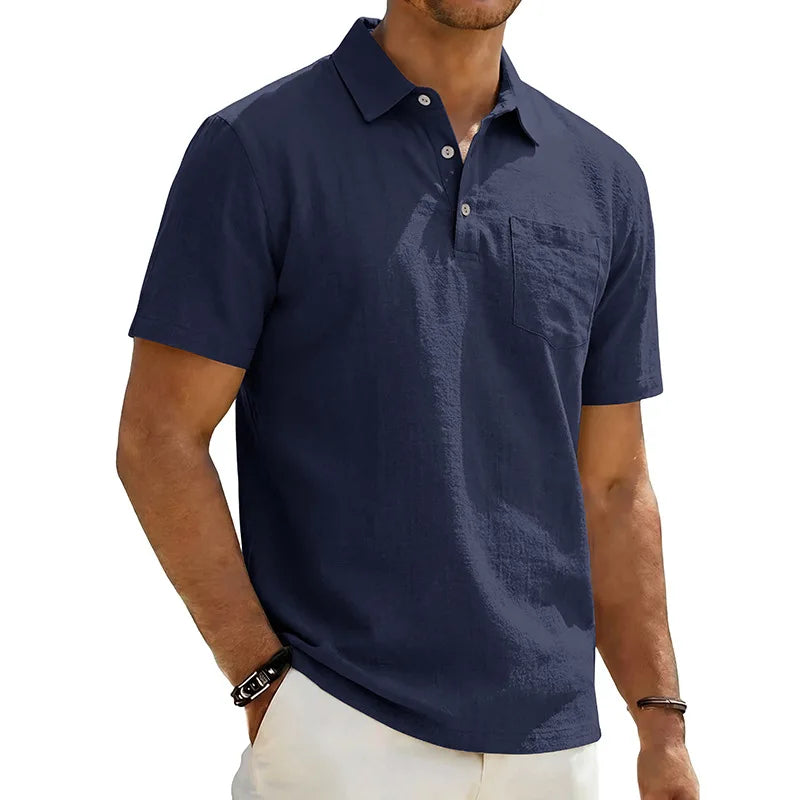 Grafton - Strukturiertes Kurzarm-Poloshirt