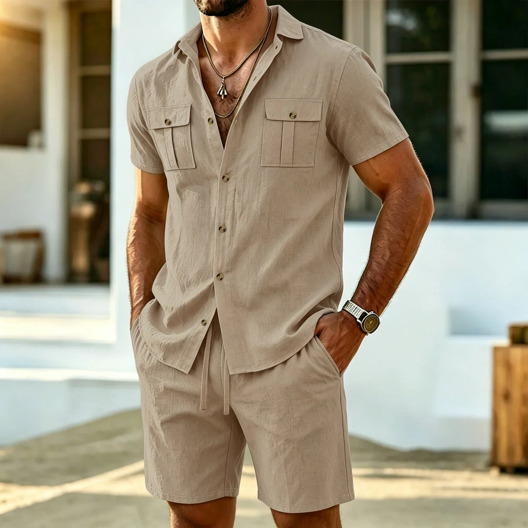 Dunley - Luftiges Hemd-und-Shorts-Set