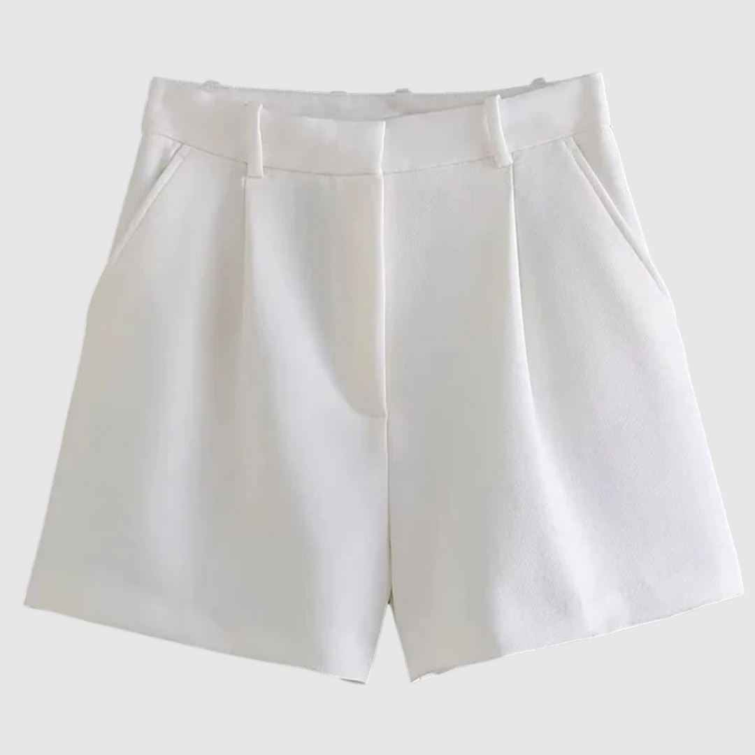Mirelle - maßgeschneiderte hochtaillierte Bundfalten-Shorts