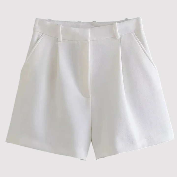 Mirelle - maßgeschneiderte hochtaillierte Bundfalten-Shorts