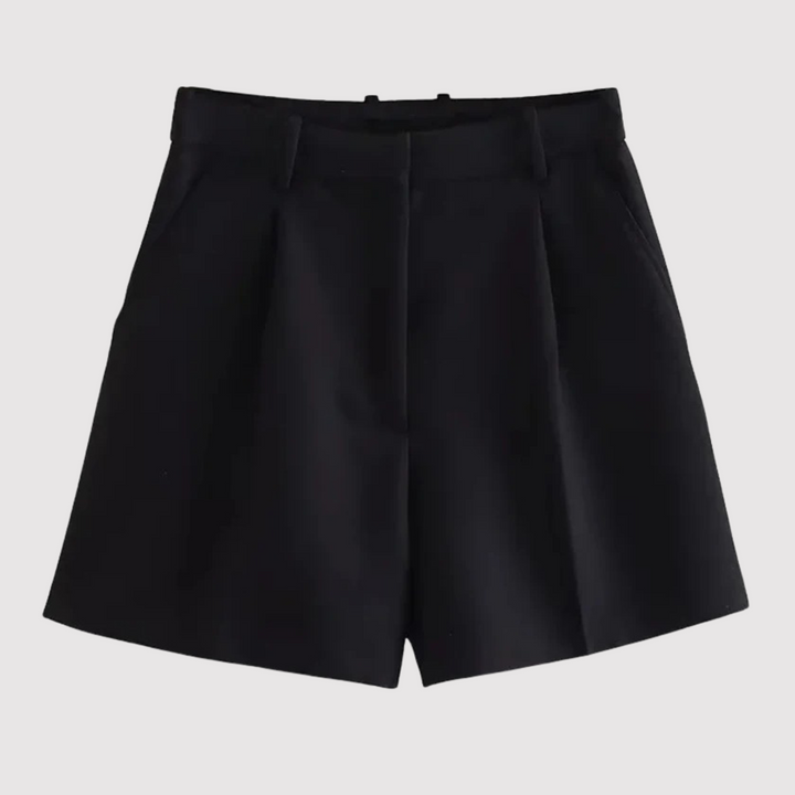 Mirelle - maßgeschneiderte hochtaillierte Bundfalten-Shorts