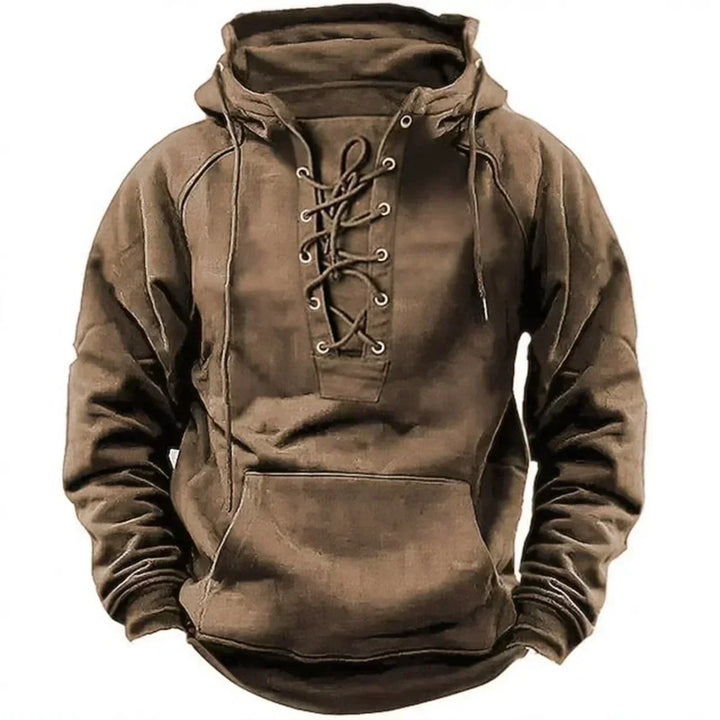 Damon - Hoodie mit weicher Haptik und Kordelzug