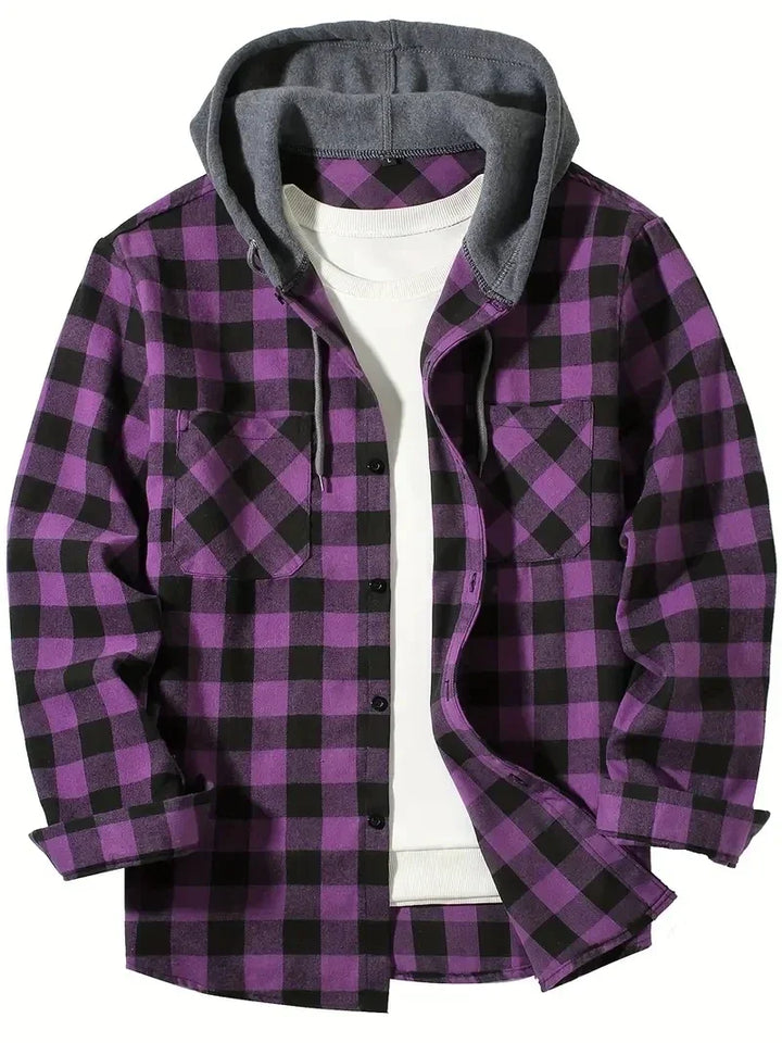 Jastor - Wattierte Karo-Jacke