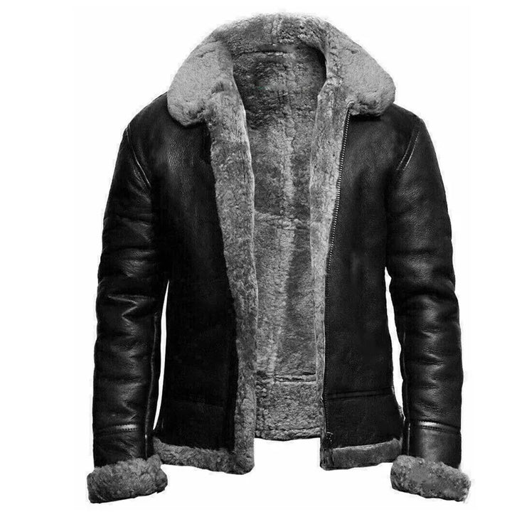 Carson - Warme Jacke mit Kontrastkragen