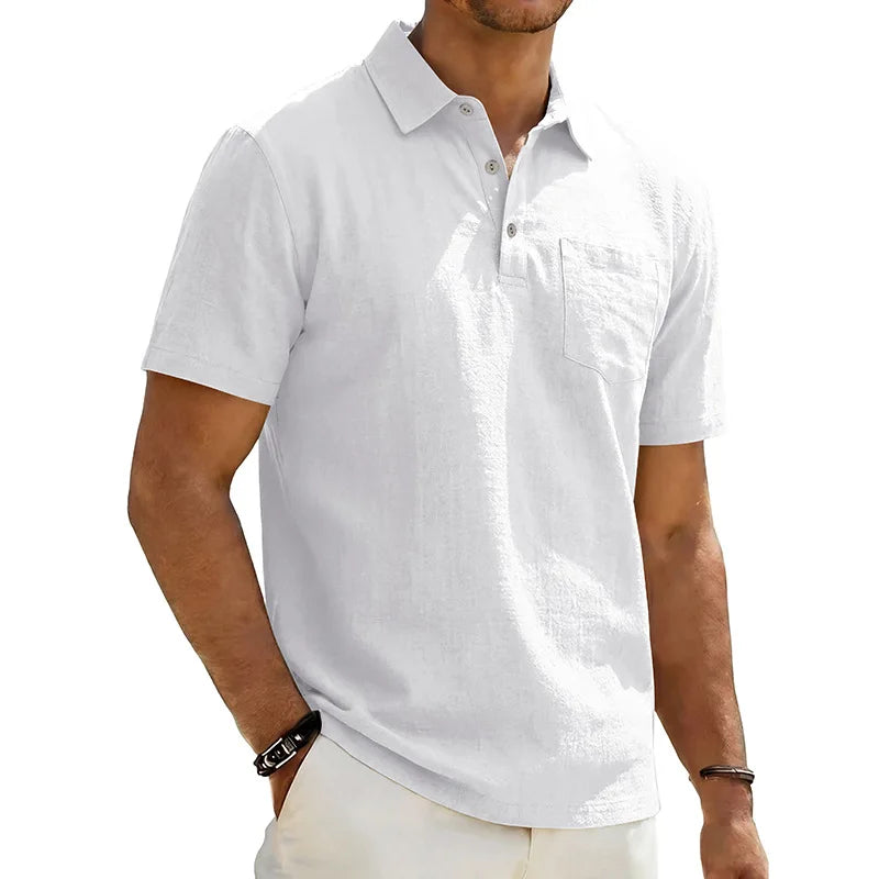 Grafton - Strukturiertes Kurzarm-Poloshirt