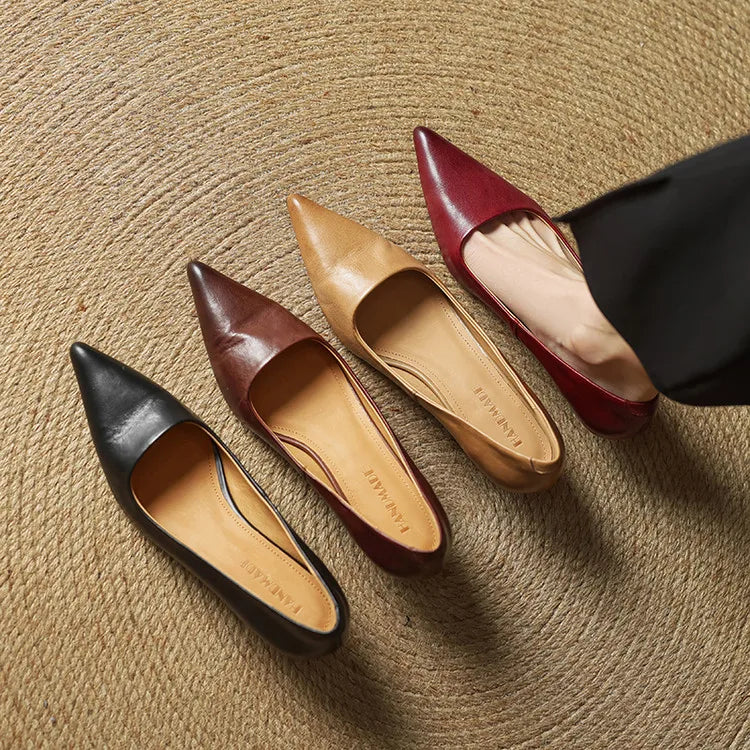Serelina - Elegante Kitten-Heel-Pumps mit spitzer Zehenkappe