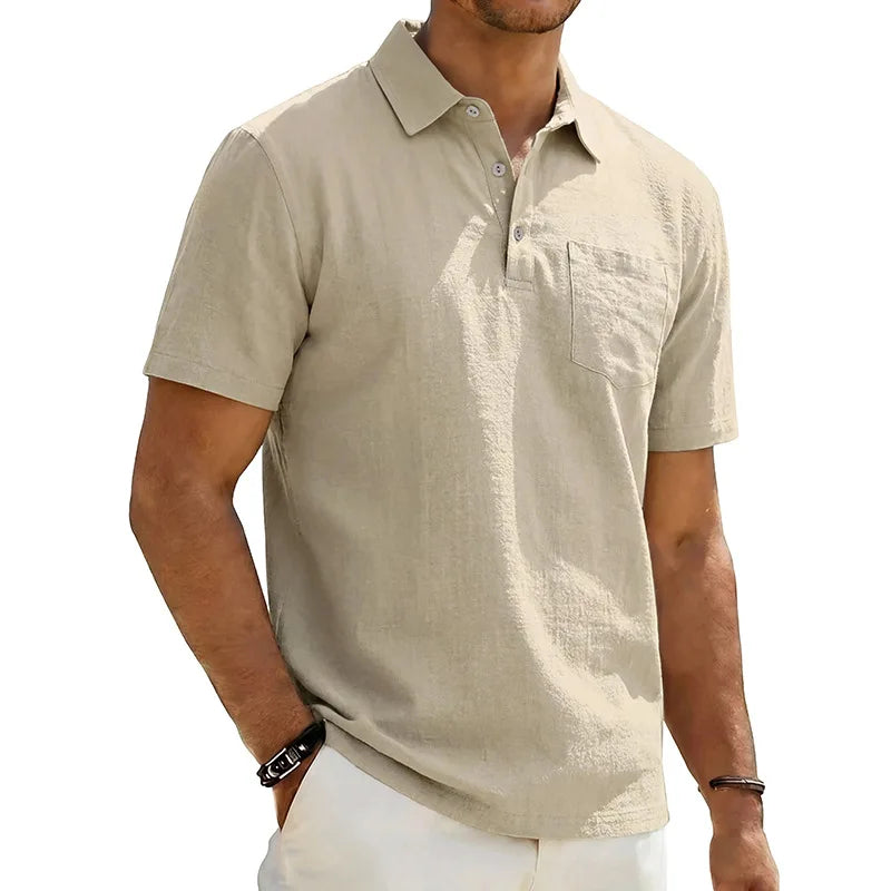 Grafton - Strukturiertes Kurzarm-Poloshirt
