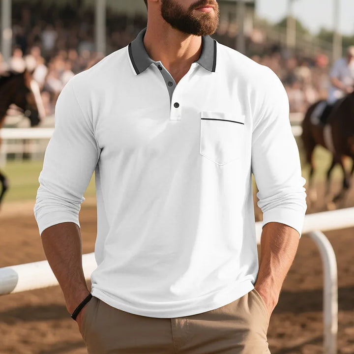 Balcombe - Langärmliges Soft-Touch-Poloshirt