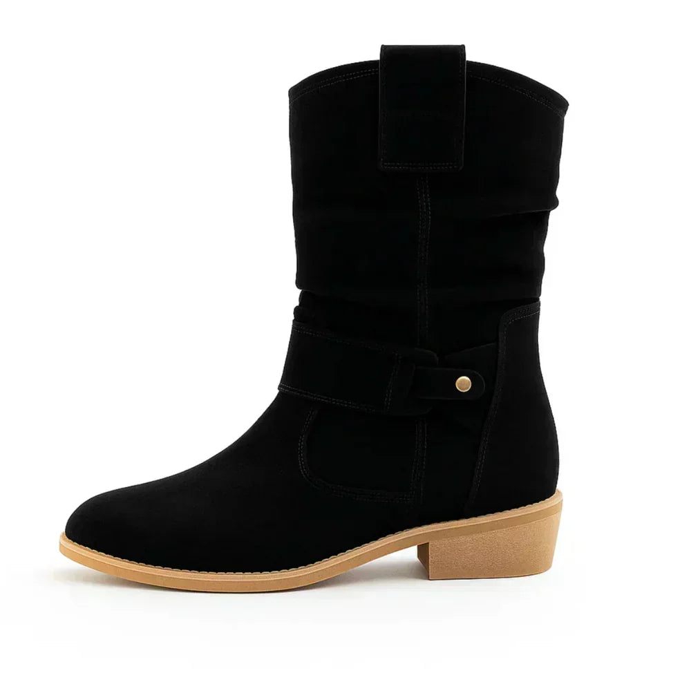 Calluna - Wadenhohe Soft-Touch Blockabsatz-Stiefel