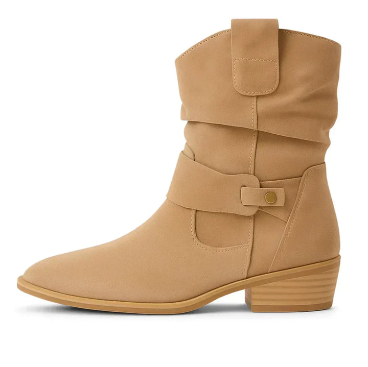 Calluna - Wadenhohe Soft-Touch Blockabsatz-Stiefel