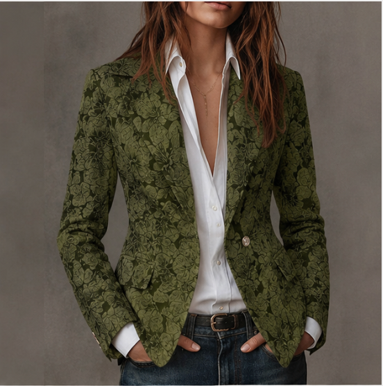 Rhoswen - Taillierter Jacquard-Blazer