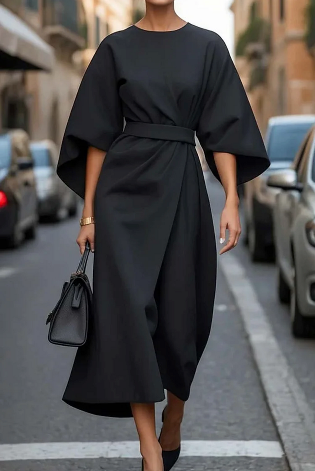 Jessaria - Leichtes Kleid mit Puffärmeln