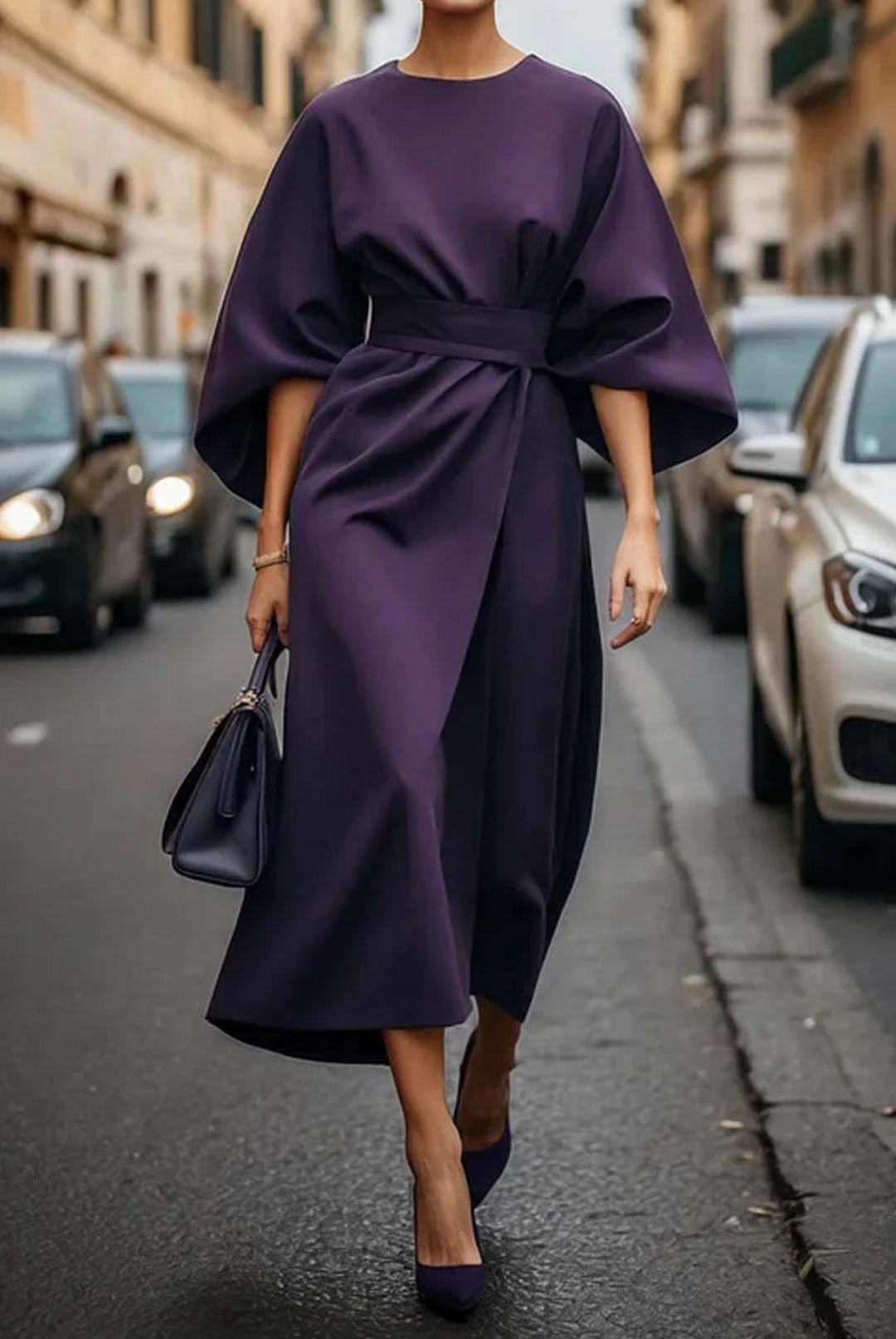 Jessaria - Leichtes Kleid mit Puffärmeln
