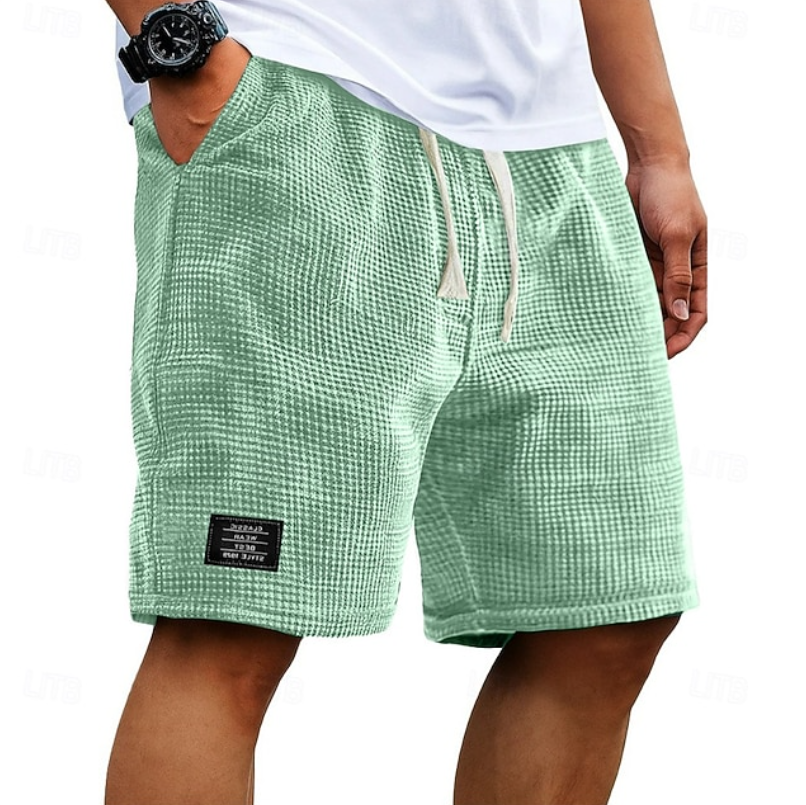 Godwin - Atmungsaktive Waffelstrick-Shorts