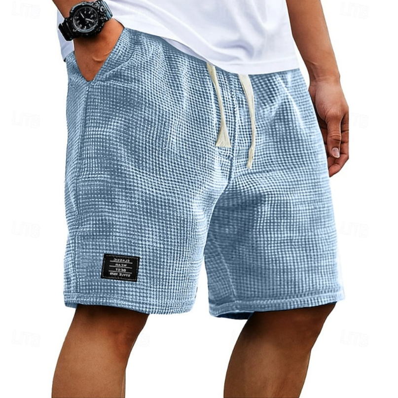 Godwin - Atmungsaktive Waffelstrick-Shorts