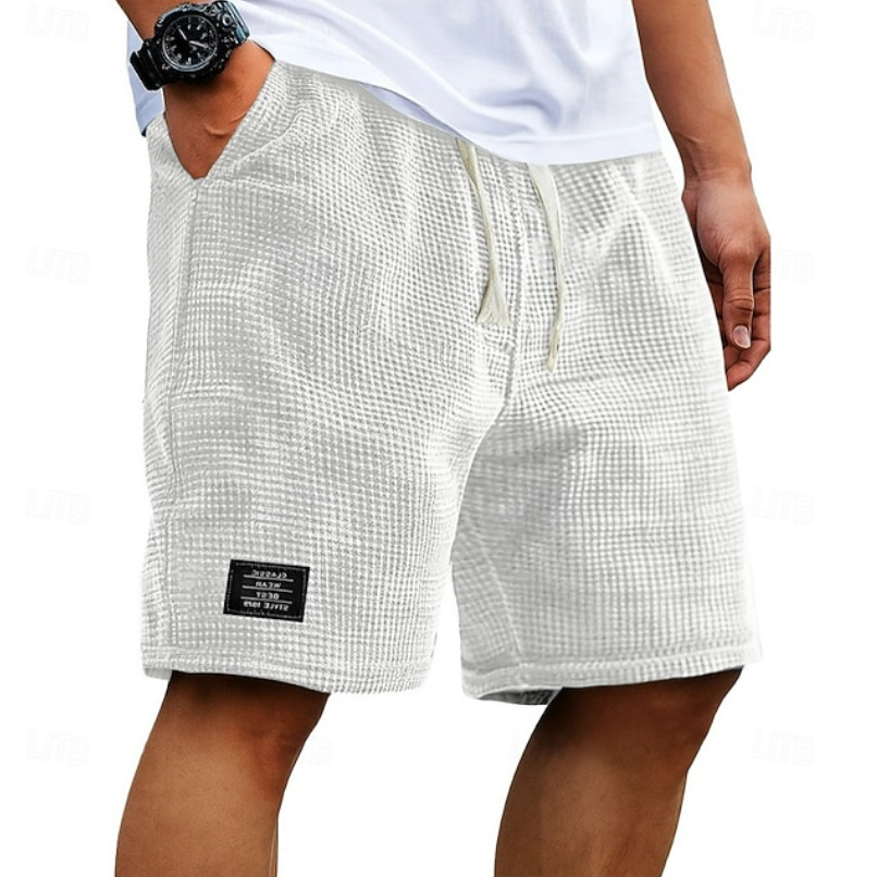 Godwin - Atmungsaktive Waffelstrick-Shorts