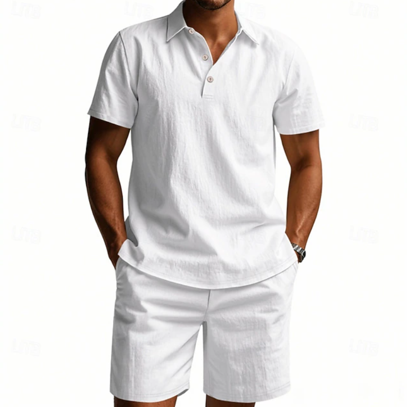 Gervase - Atmungsaktives Set aus Poloshirt und Shorts