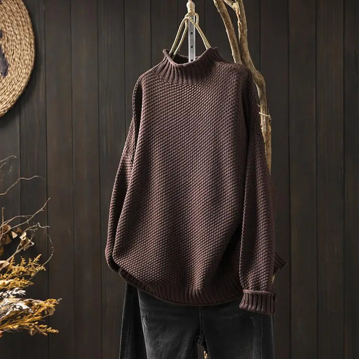 Oriane - Strukturierter Rollkragenpullover