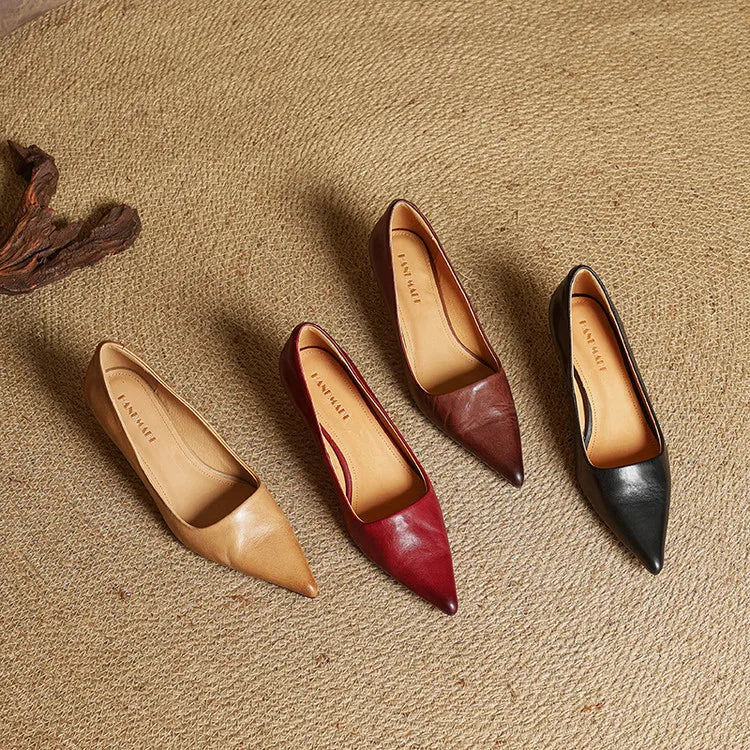 Serelina - Elegante Kitten-Heel-Pumps mit spitzer Zehenkappe