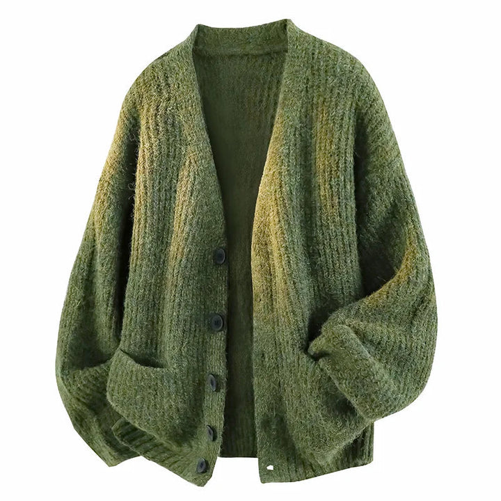 Ludo - Grobstrick-Cardigan mit Knopfleiste