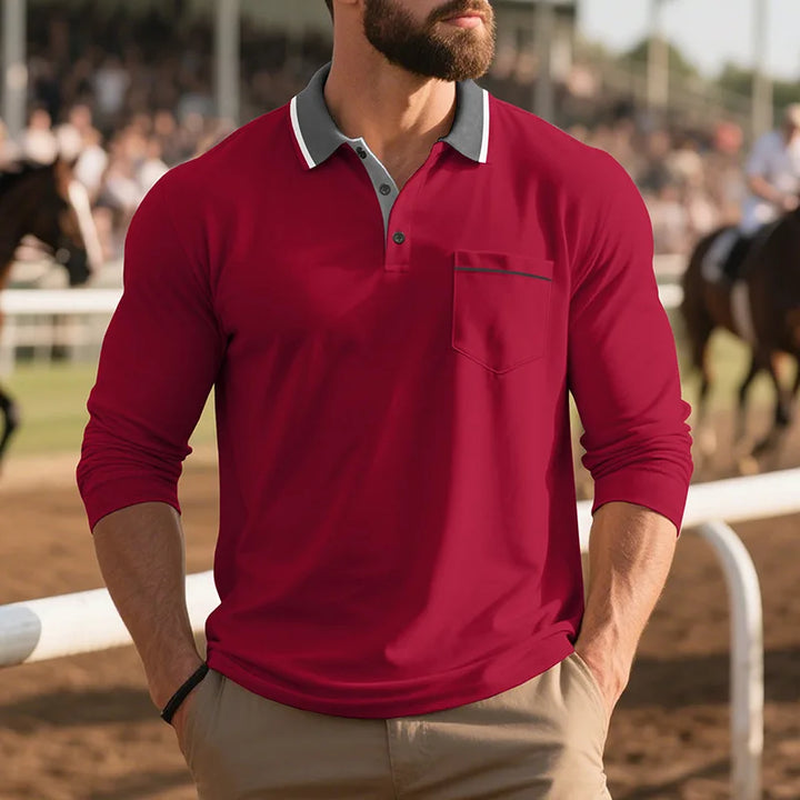 Balcombe - Langärmliges Soft-Touch-Poloshirt