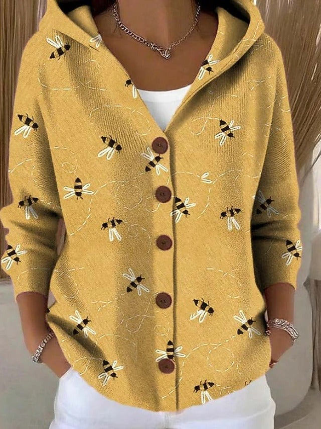 Thealyn - Colourblock-Kapuzen-Cardigan