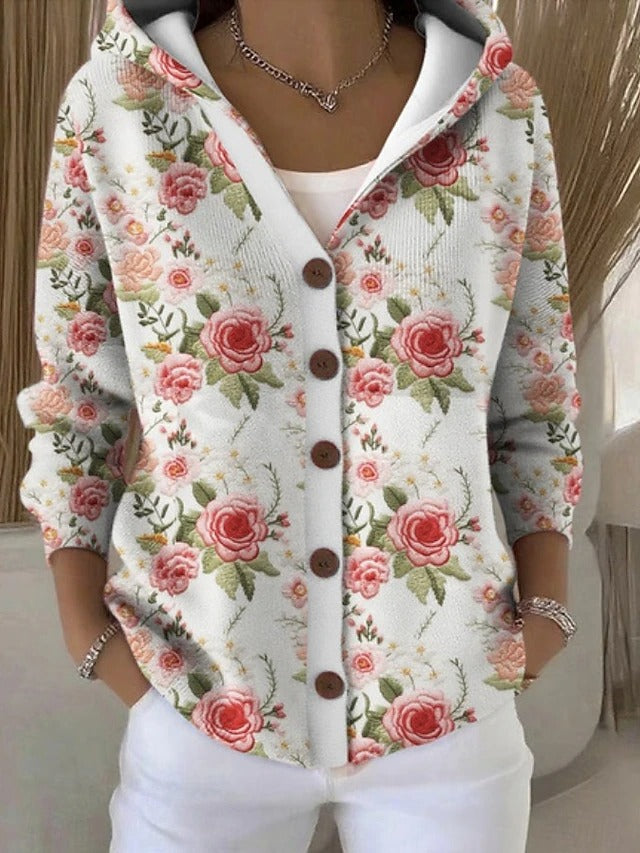 Thealyn - Colourblock-Kapuzen-Cardigan