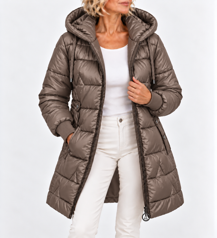 Tilda - lange, gesteppte Pufferjacke