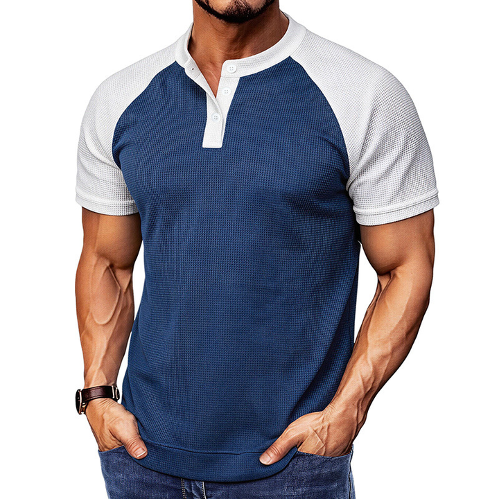Arbor - Strukturiertes Waffelstrick-Poloshirt